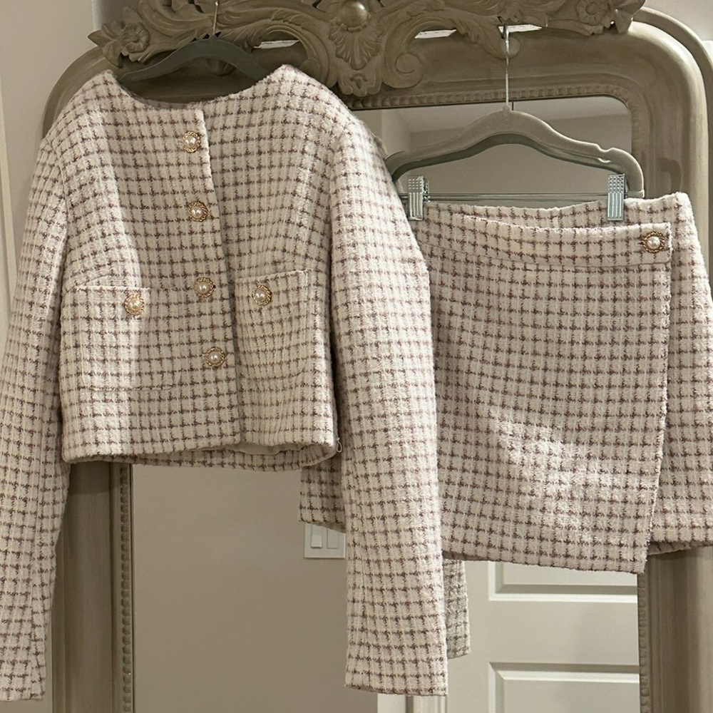 House of Harlow Houndstooth Set